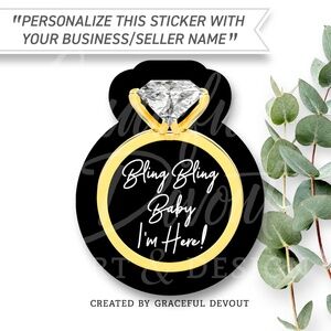 💍Bling Bling Baby I’m Here! - 2" (inches) 48ct.)  [GD15-48]